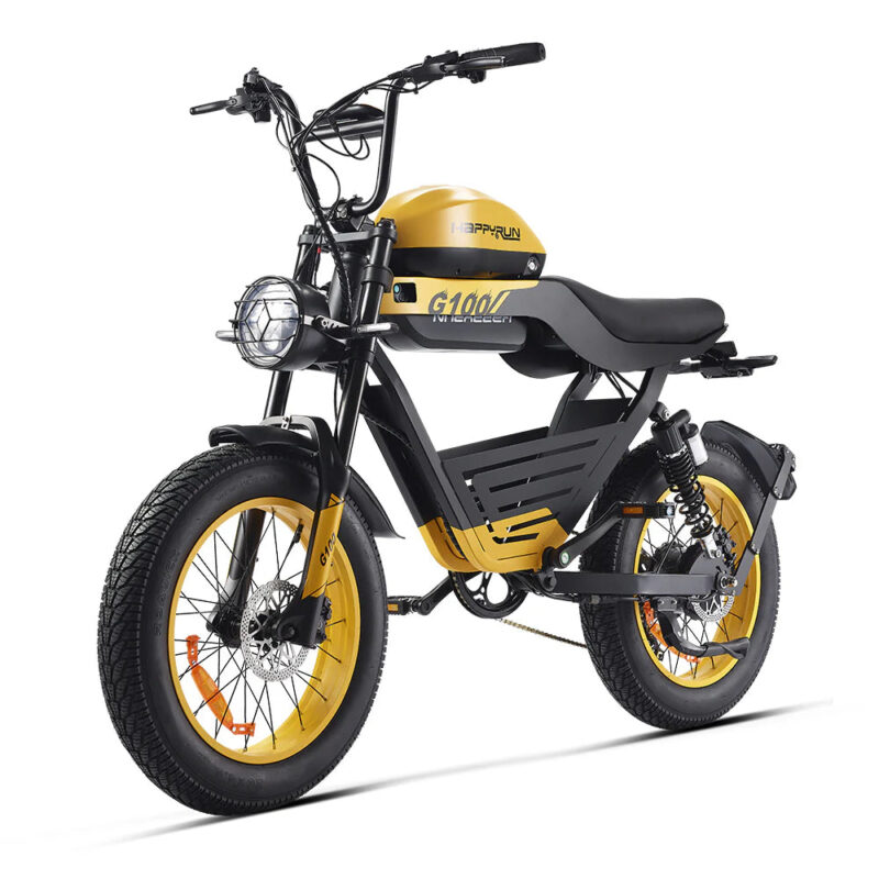 HappyRun G100 48V/38Ah 2000W Dual Battery Electric Bike - Image 4