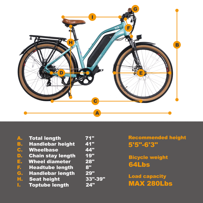 DWMEIGI Hestia 48V/13Ah 750W Electric Bike - Image 11