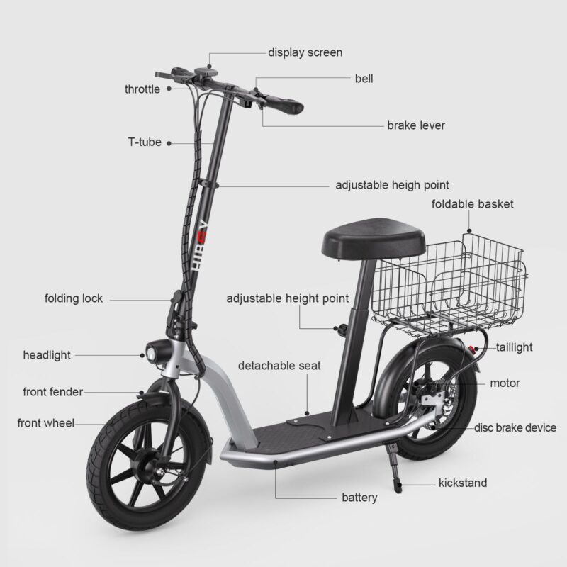 Hiboy ECOM 14 48V/10Ah 450W Big Wheel Electric Scooter - Image 3
