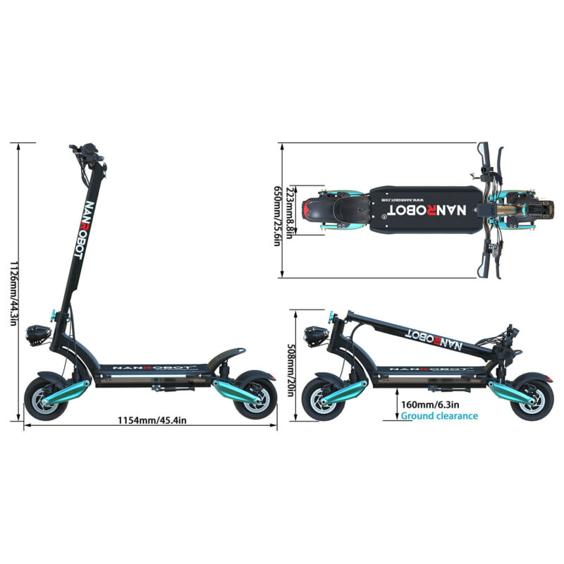 NANROBOT Lightning 2.0 48V/18Ah 1600W Electric Scooter - Image 7