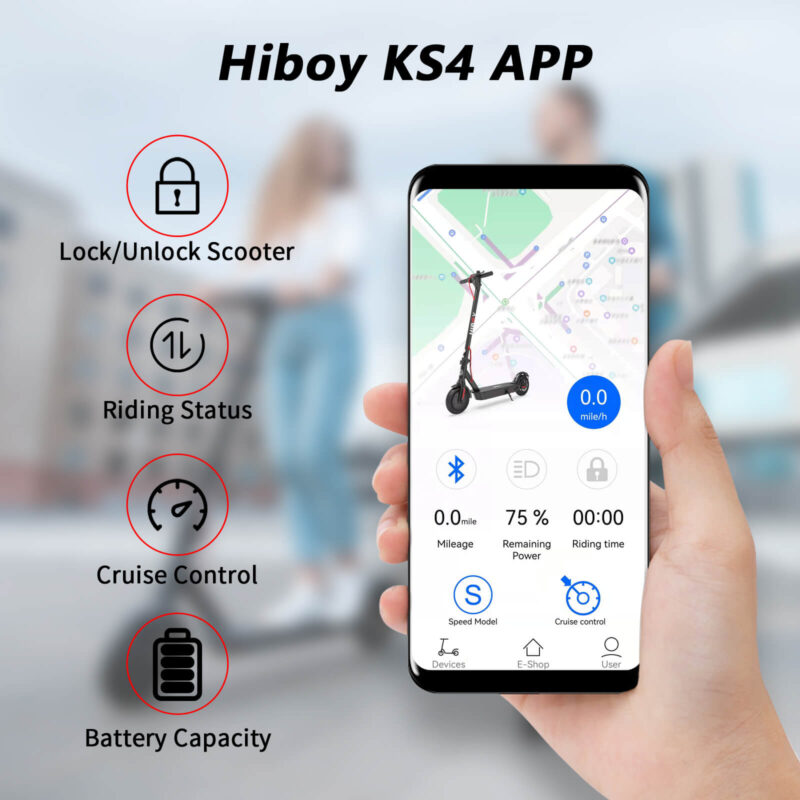 Hiboy KS4 36V/7.5Ah 350W Electric Scooter - Image 10