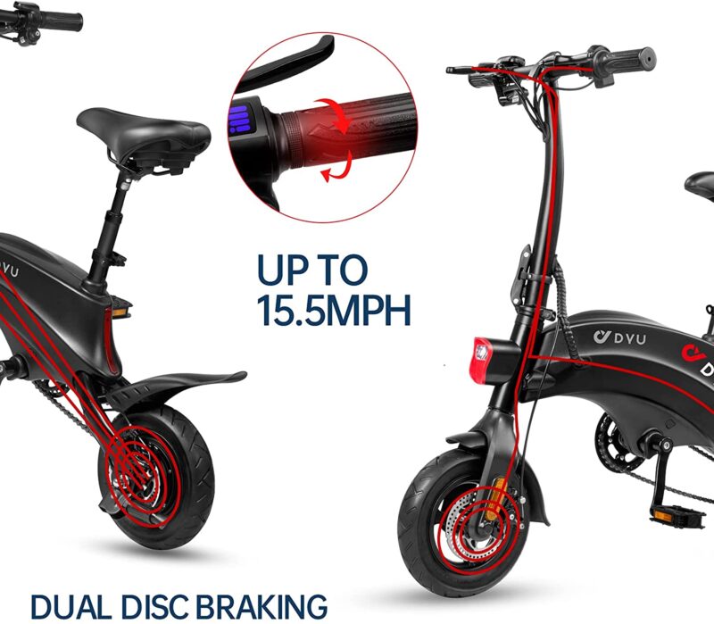 DYU S2 36V/10Ah 240W Electric Mini Bike - Image 13