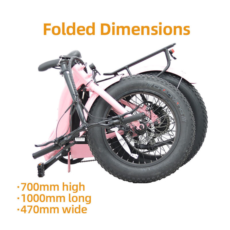 EUNORAU E-FAT-STEP 48V 12.5Ah/17.5Ah 500W Folding Step-Thru Electric Bike - Image 18