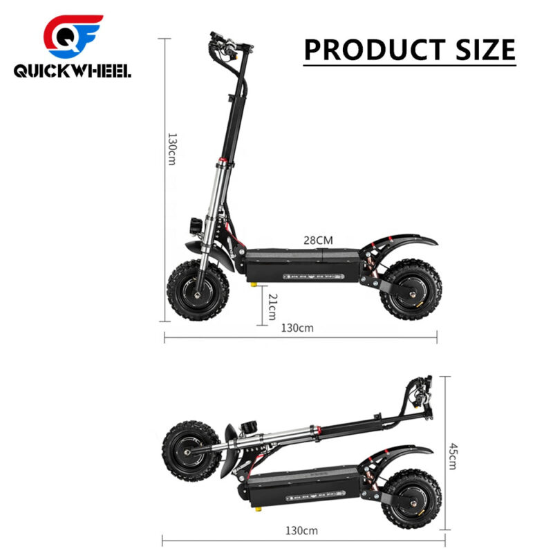 Quickwheel Explorer 60V/38Ah 6000W Electric Scooter - Image 4