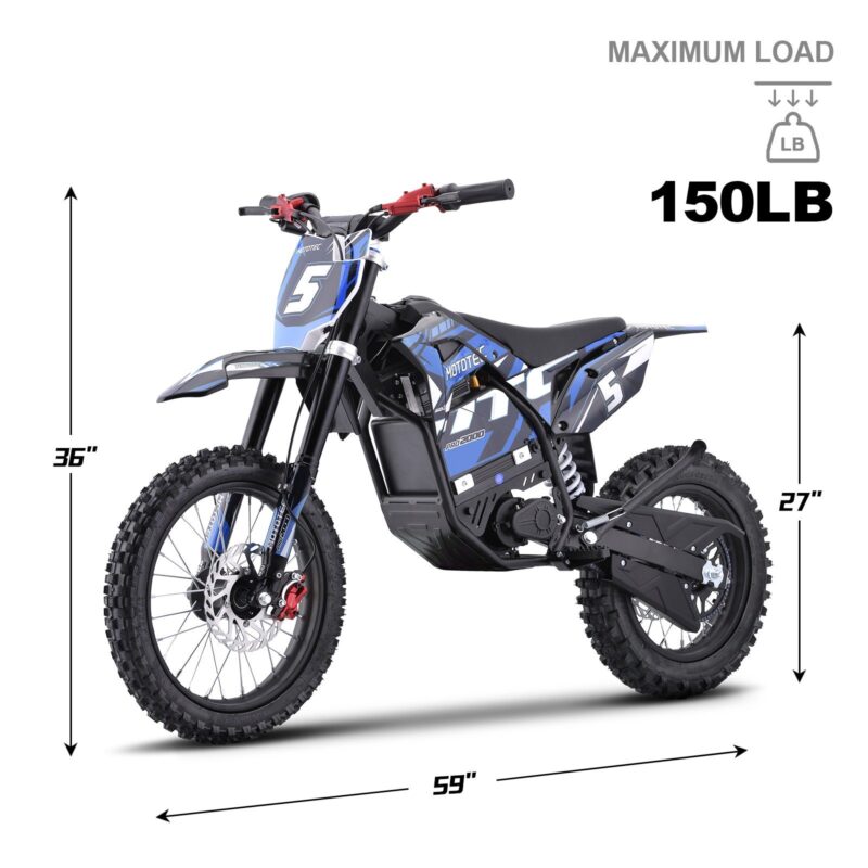 MotoTec Pro 60V/15.6Ah 2000W Off-Road Electric Dirt Bike (HP115E) - Image 19