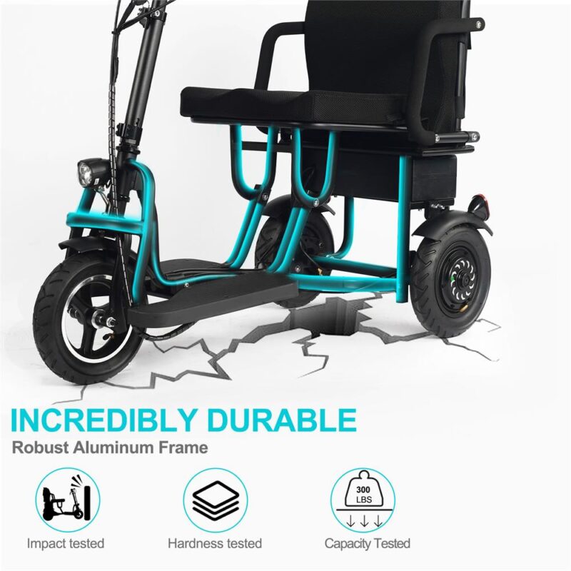 MotoTec Folding Mobility Electric Trike 48V/10Ah 700W - Image 15