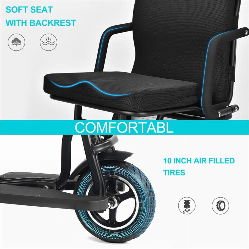 MotoTec Folding Mobility Electric Trike 48V/10Ah 700W - Image 17
