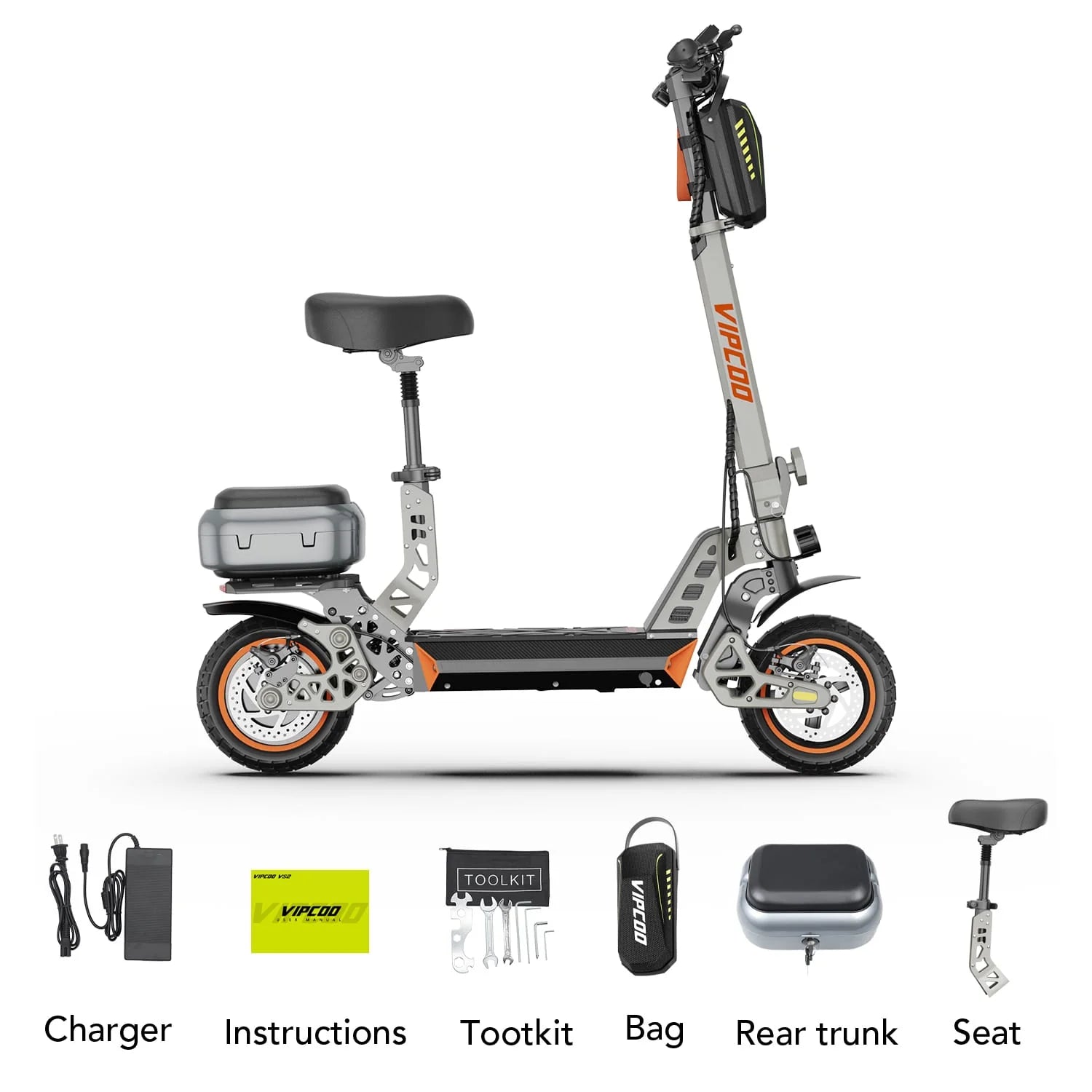 VIPCOO VS2 48V/13Ah 700W Electric Scooter - Image 10