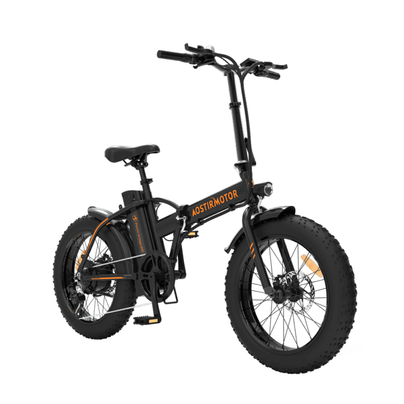AOSTIRMOTOR A20 36V/13Ah 500W Fat Tire Folding Electric Bike - Image 4