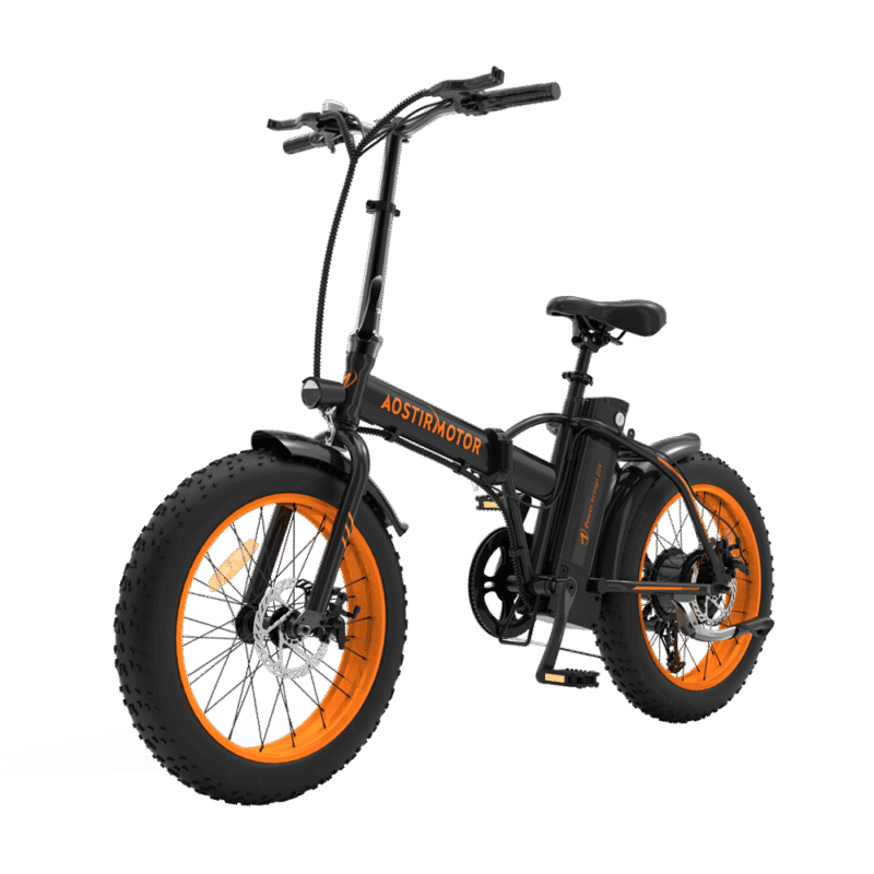 AOSTIRMOTOR A20 36V/13Ah 500W Fat Tire Folding Electric Bike - Image 6