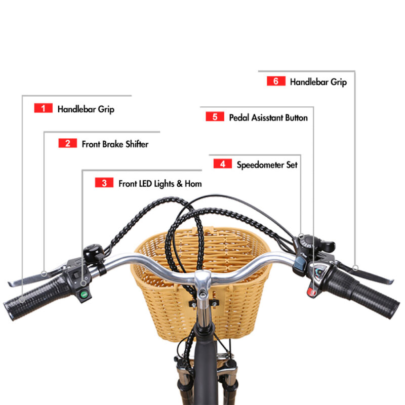 NAKTO Camel 36V/10Ah 250W/350W Electric Bike - Image 10
