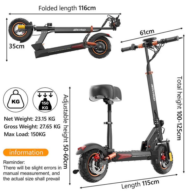 iENYRID M4 Pro S+ 48V/12.5Ah 800W Electric Scooter - Image 15