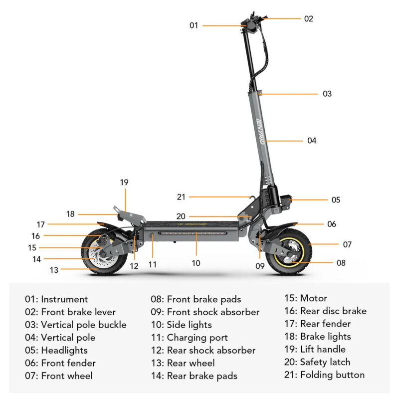 iENYRID S1 48V/15Ah 700W Electric Scooter - Image 11