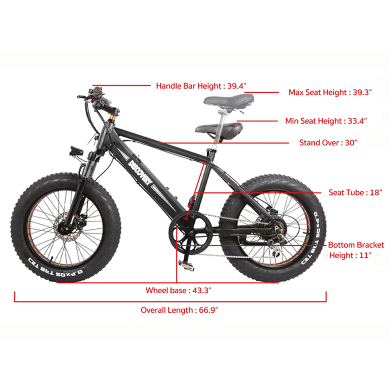 NAKTO Discovery 48V/10Ah 350W Fat Tire Electric Bike - Image 10